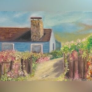 Beach cottage coastal summer wall decor art